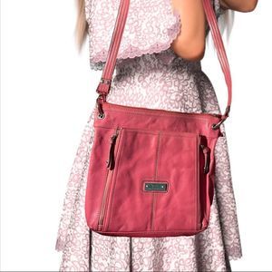 Tignanello leather crossbody wallet/organizer section